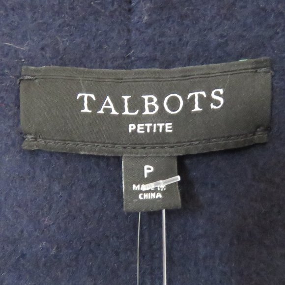 Talbots DOUBLE FACE PLAID Multicolored Wool Blend Jacket Petite - Picture 3 of 10